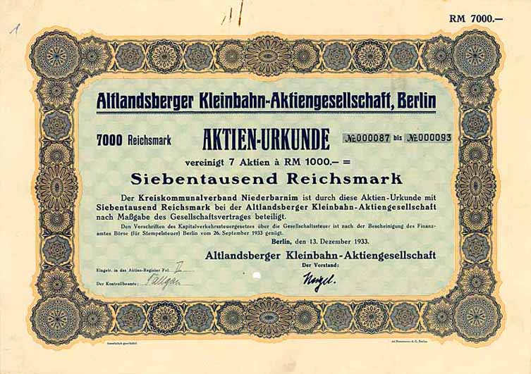 Altlandsberger Kleinbahn-AG
