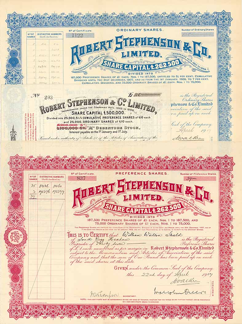 Robert Stephenson & Co. (3 Stcke)