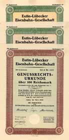 Eutin-Lbecker Eisenbahn-Gesellschaft (3 Stcke)