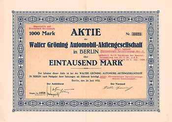 Walter Gröning Automobil-AG