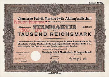 Chemische Fabrik Marktredwitz AG