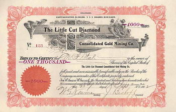 Little Cut Diamond Consolidated Gold Mining Co.
