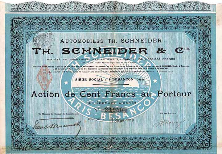 Automobiles Th. Schneider & Cie.