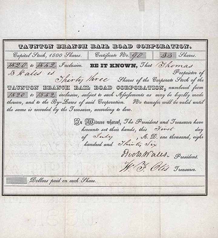 Taunton Branch Railroad Corp.