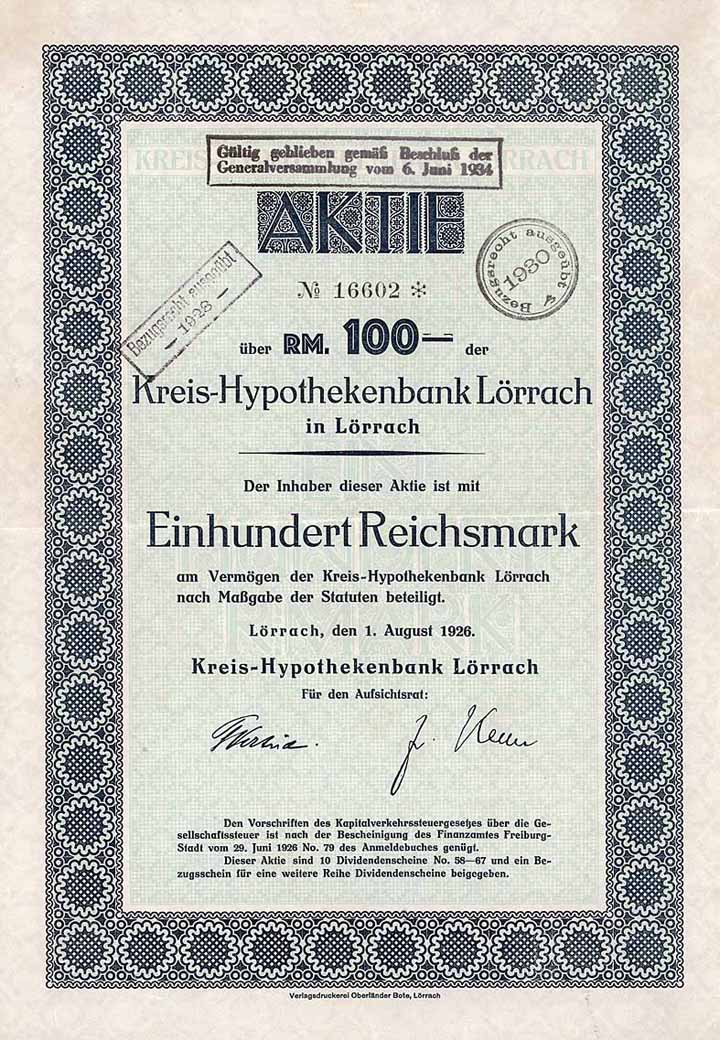 Kreis-Hypothekenbank Lörrach