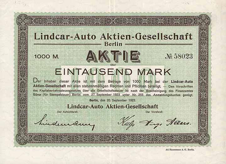 Lindcar-Auto AG