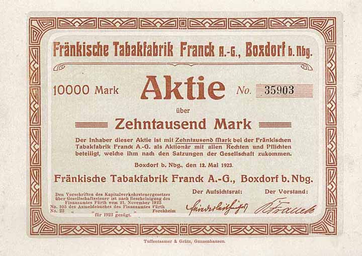 Fränkische Tabakfabrik Franck AG