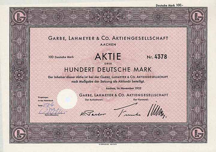 Garbe, Lahmeyer & Co. AG