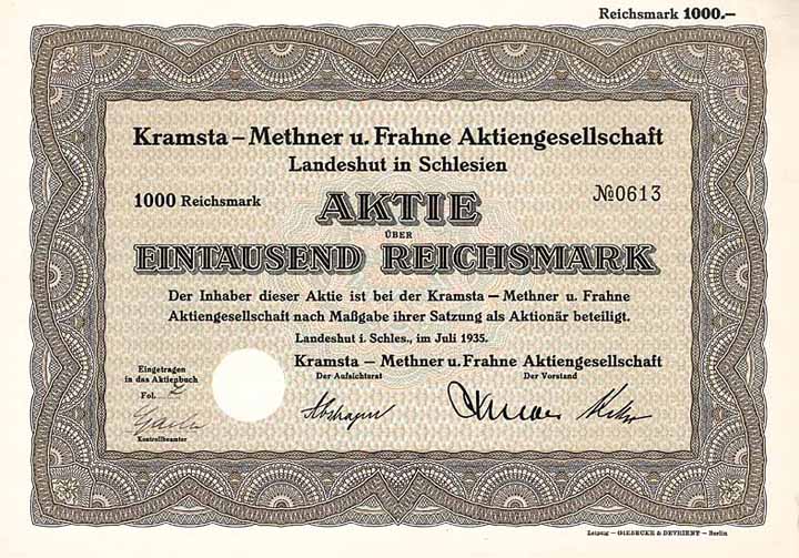 Kramsta-Methner u. Frahne AG