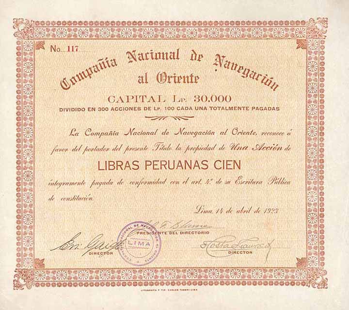 Cia. Nacional de Navegacion al Oriente