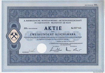 A. Riebeck'sche Montanwerke AG i.L.