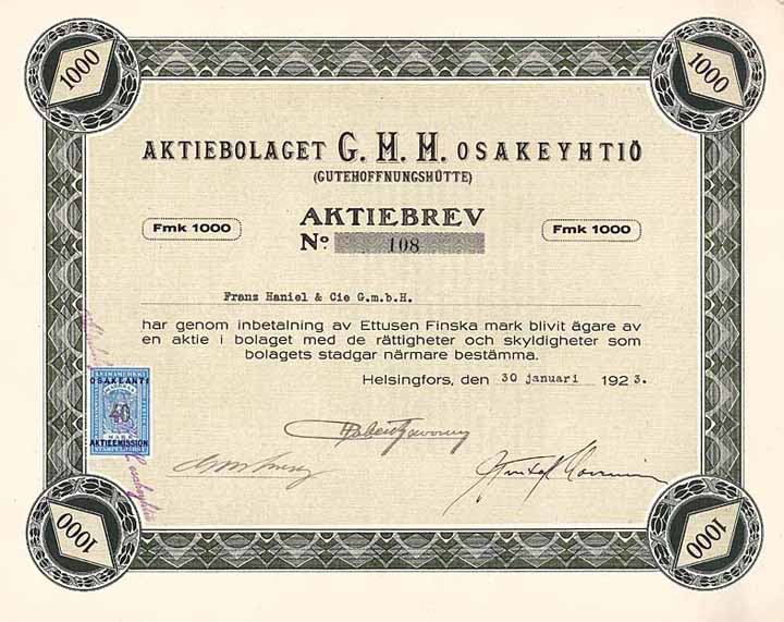 Aktiebolaget G.H.H. (Gutehoffnungshütte)