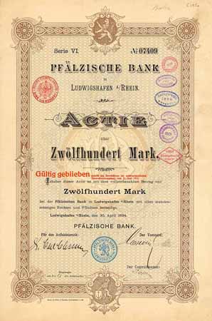 Pfälzische Bank (OU Carl Clemm)