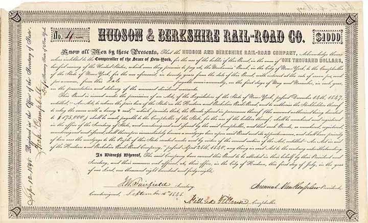 Hudson & Berkshire Rail-Road (OU Fillmore)