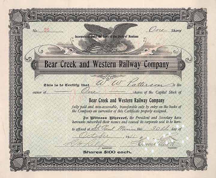 Bear Creek & Western Railway