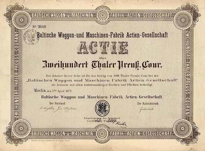 Baltische Waggon- und Maschinen-Fabrik AG