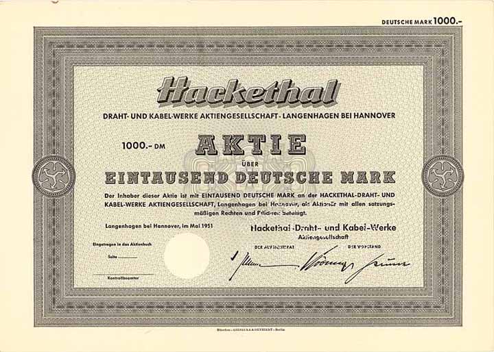 Hackethal-Draht- und Kabel-Werke AG