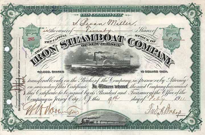 Iron Steamboat Co. of New Jersey