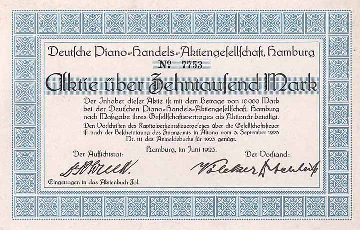 Deutsche Piano-Handels-AG (quer blau)