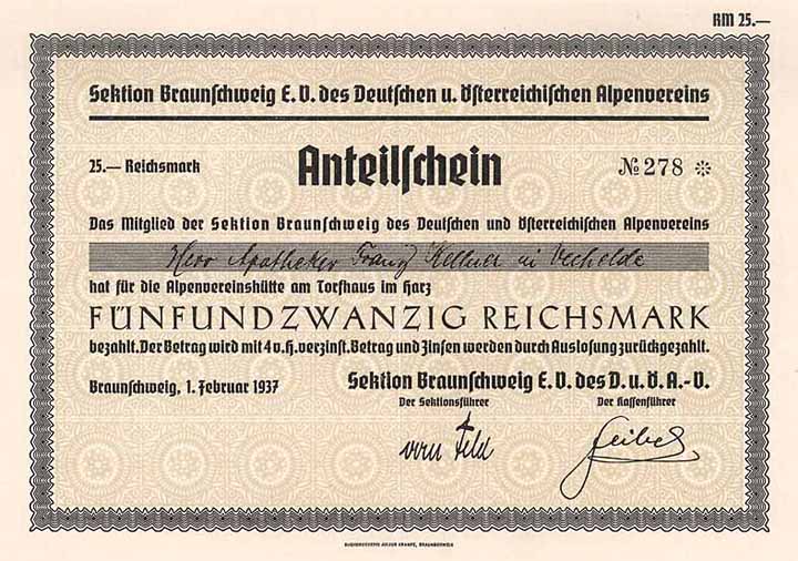 Sektion Braunschweig E.V. des Deutschen u. Österreichischen Alpenvereins