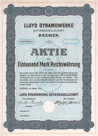 Lloyd Dynamowerke AG