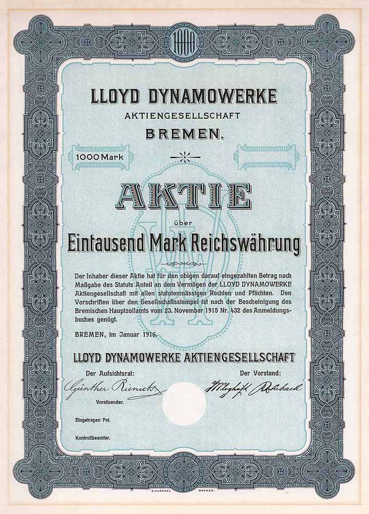 Lloyd Dynamowerke AG