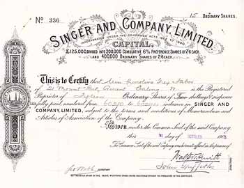 Singer and Company, Ltd.