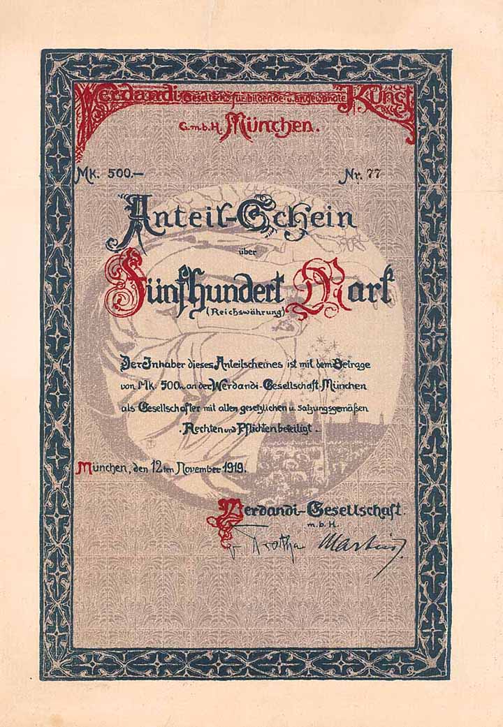 Werdandi-Gesellschaft für bildende u. angewandte Kunst GmbH