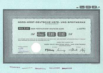 Nord-West-Deutsche Hefe- und Spritwerke AG
