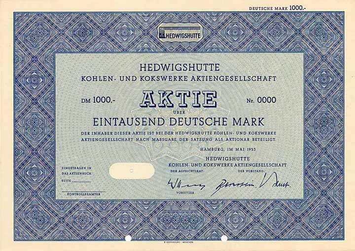 Hedwigshütte Kohlen- und Kokswerke AG