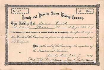 Beverly and Danvers Street Railway