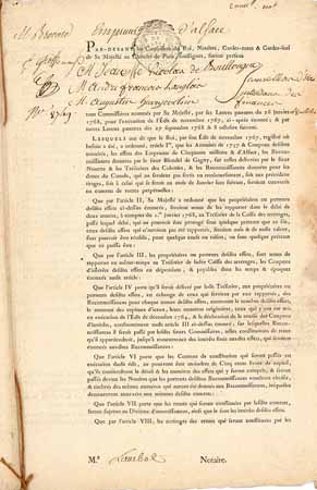Königreich Frankreich Édit de November 1767