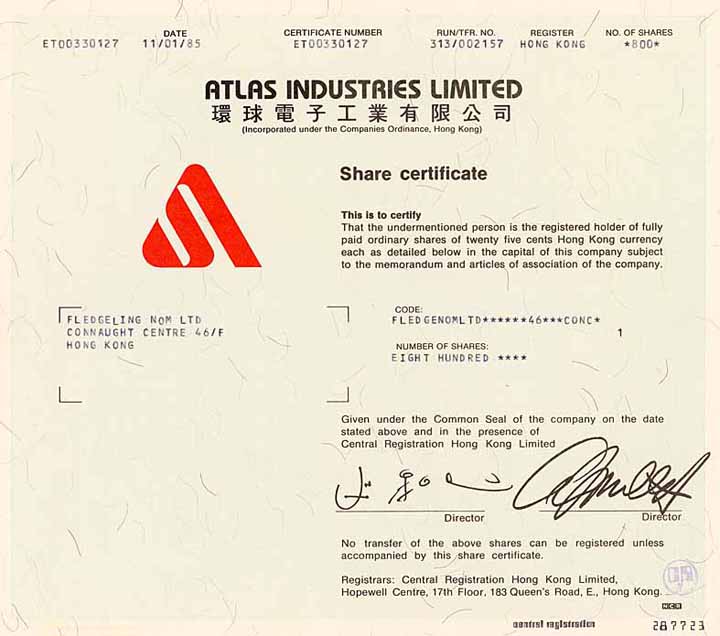 Atlas Industries Ltd.