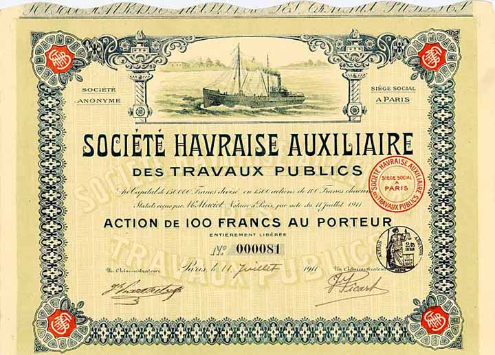 Soc. Havraise Auxiliaire des Travaux Publics S.A.