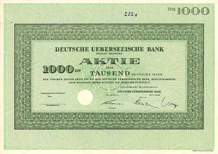 Deutsche Ueberseeische Bank