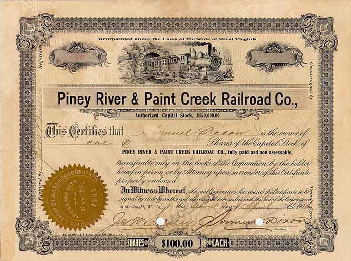 Piney River & Paint Creek Railroad