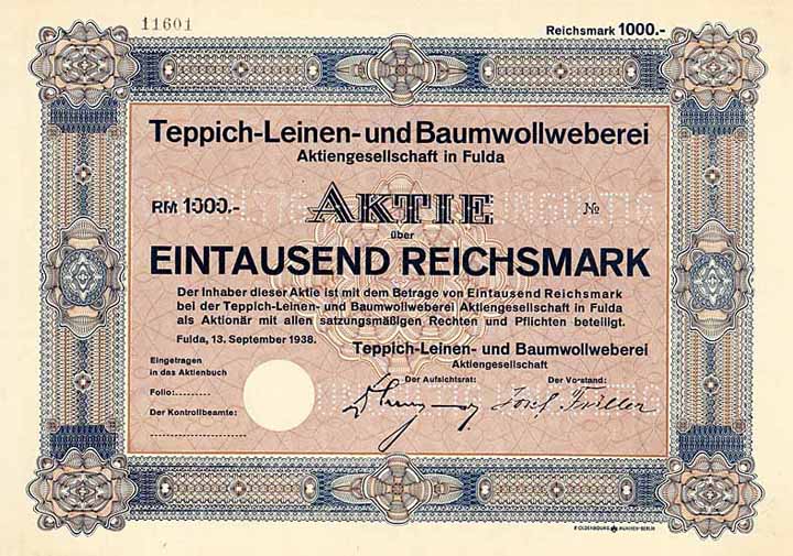 Teppich-Leinen- und Baumwollweberei AG