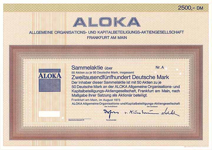 ALOKA Allgemeine Organisations- und Kapitalbeteiligungs-AG