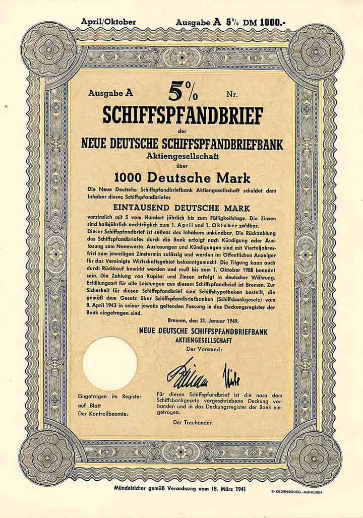 Neue Deutsche Schiffspfandbriefbank AG