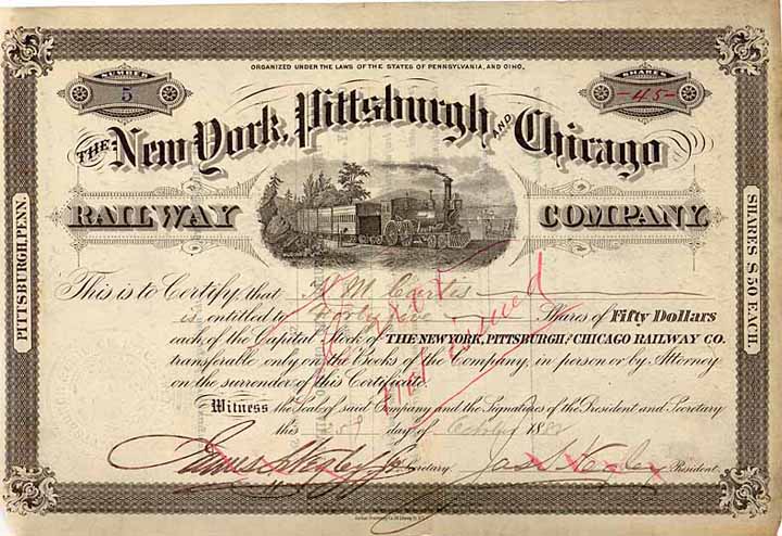 New York, Pittsburgh & Chicago Railway (OU James S. Negley)