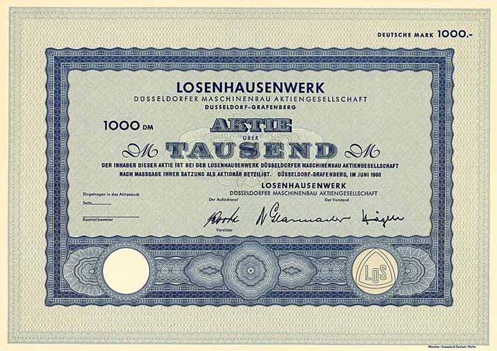 Losenhausenwerk Düsseldorfer Maschinenbau AG
