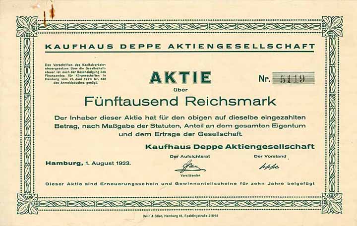 Kaufhaus Deppe AG