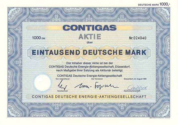 Contigas Deutsche Energie-AG