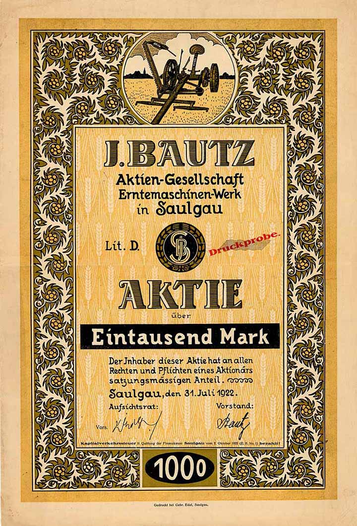 J. Bautz AG Erntemaschinen-Werk