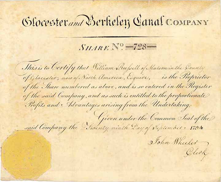 Glocester and Berkeley Canal Co.