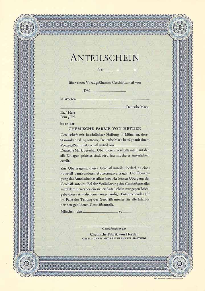 Chemische Fabrik von Heyden GmbH