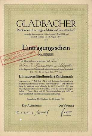 Gladbacher Rückversicherungs-AG