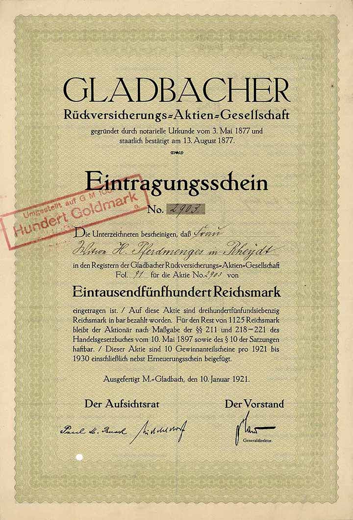 Gladbacher Rückversicherungs-AG