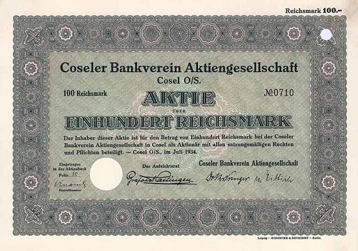 Coseler Bankverein AG