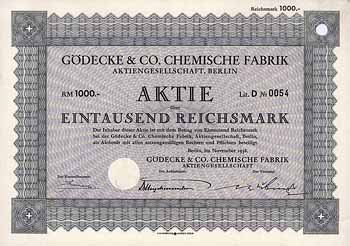 Gödecke & Co. Chemische Fabrik AG